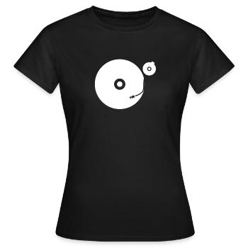 Plattenspieler - Frauen T-Shirt - Schwarz - Vorne - AI Model Female 172 dark (172cm)