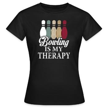 Bowling Bowling Bowling Bowling - T-shirt Femme - noir - Devant - AI Model Female 172 dark (172cm)