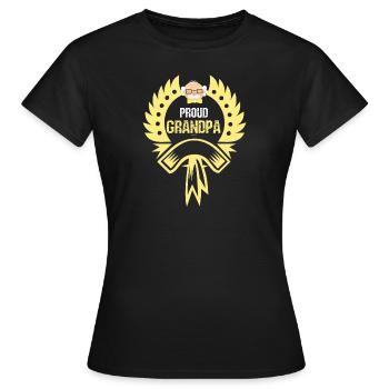 Stolzer Opa - Frauen T-Shirt - Schwarz - Vorne - AI Model Female 172 dark (172cm)