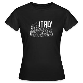 Italie Colisée Colisée Colisée Rome - T-shirt Femme - noir - Devant - AI Model Female 172 dark (172cm)
