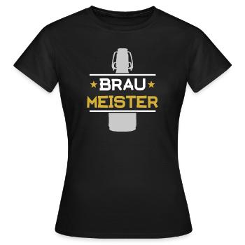 Braumeister Bier Brauerei Geschenk - Frauen T-Shirt - Schwarz - Vorne - AI Model Female 172 dark (172cm)