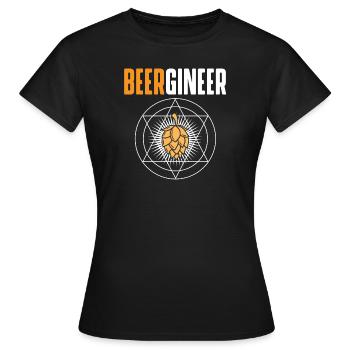 Beergineer - Brasseurs, brasseurs domestiques - T-shirt Femme - noir - Devant - AI Model Female 172 dark (172cm)