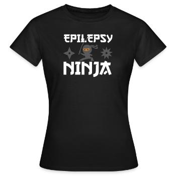 Epilepsy Krankheit - Frauen T-Shirt - Schwarz - Vorne - AI Model Female 172 dark (172cm)
