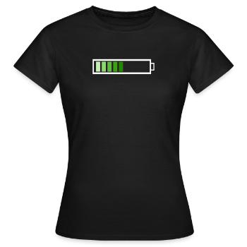 Ladebalken - Frauen T-Shirt - Schwarz - Vorne - AI Model Female 172 dark (172cm)
