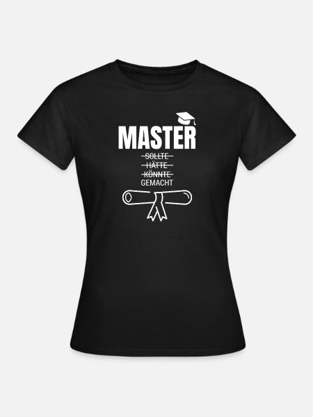 Master Abschluss 2021 Studium Universität - Frauen T-Shirt - Schwarz