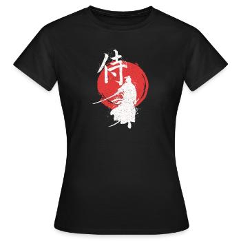 Ronin Samurai Krieger - Frauen T-Shirt - Schwarz - Vorne - AI Model Female 172 dark (172cm)