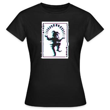 JOKER Karte Spielkarten Joker - Frauen T-Shirt - Schwarz - Vorne - AI Model Female 172 dark (172cm)