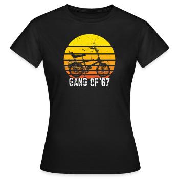 Bonanzarad Bonanza Bike Hipster Anniversaire 1967 - T-shirt Femme - noir - Devant - AI Model Female 172 dark (172cm)