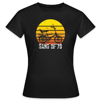 Bonanzarad Bonanza Bike Hipster Anniversaire 1970 - T-shirt Femme - noir - Devant - AI Model Female 172 dark (172cm)