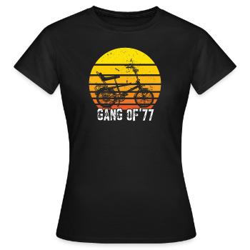 Bonanzarad Bonanza Bike Hipster Anniversaire 1977 - T-shirt Femme - noir - Devant - AI Model Female 172 dark (172cm)