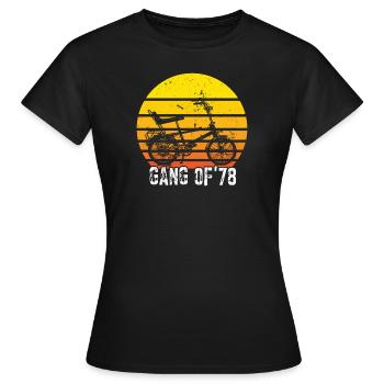 Bonanzarad Bonanza Bike Hipster Anniversaire 1978 - T-shirt Femme - noir - Devant - AI Model Female 172 dark (172cm)