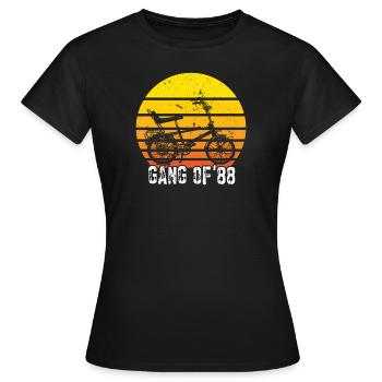 Bonanzarad Bonanza Bike Hipster Anniversaire 1980 - T-shirt Femme - noir - Devant - AI Model Female 172 dark (172cm)