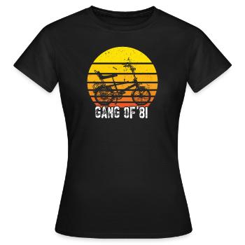 Bonanzarad Bonanza Bike Hipster Anniversaire 1981 - T-shirt Femme - noir - Devant - AI Model Female 172 dark (172cm)