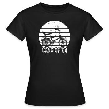 Bonanzarad Bonanza Bike Hipster Anniversaire 1984 - T-shirt Femme - noir - Devant - AI Model Female 172 dark (172cm)