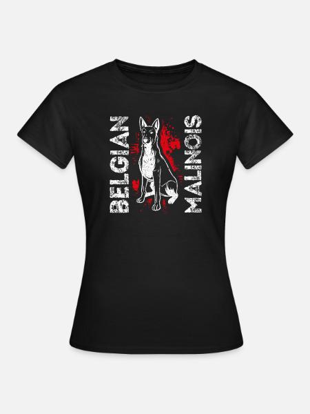 Belgian Malinois Hunde - Frauen T-Shirt - Schwarz