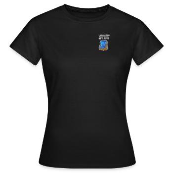 Wennt löppt dann löppt Bas-allemand frison - T-shirt Femme - noir - Devant - AI Model Female 172 dark (172cm)