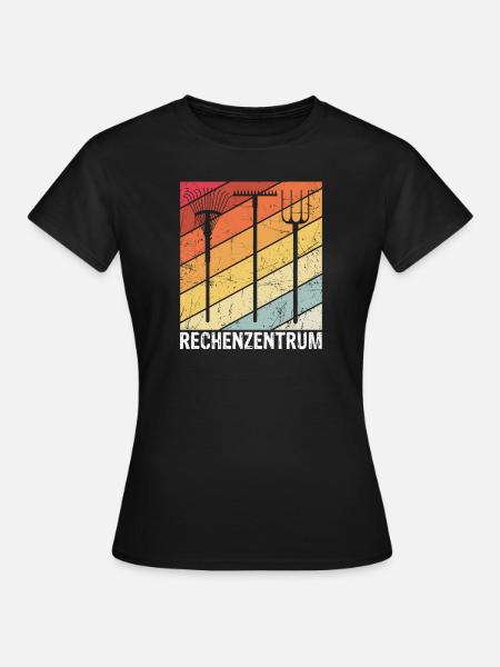 Rechenzentrum Gärtner Retro Garten Gießkanne Garte - Frauen T-Shirt - Schwarz