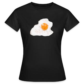 Spiegelei by HOB Products - Frauen T-Shirt - Schwarz - Vorne - AI Model Female 172 dark (172cm)