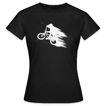 BMX Radfahren Fahrrad Geschenk Retro Fahrrad MTB B - Frauen T-Shirt - Schwarz - Vorne - AI Model Female 172 dark (172cm)