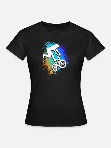 BMX Radfahren Fahrrad Geschenk Kinder Fahrrad MTB - Frauen T-Shirt - Schwarz