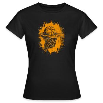 Dunking Basketball Spieler Korbleger Basketballeri - Frauen T-Shirt - Schwarz - Vorne - AI Model Female 172 dark (172cm)