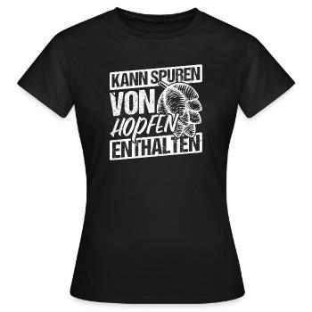 Beer Drinking Beer Fun Drinking Hops Drinking Drinking Drinking - Women's T-Shirt - black - Front - AI Model Female 172 dark (172cm)