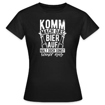 Bière Boire de la bière Fun Pub Boire Boire Spree Beer Tr - T-shirt Femme - noir - Devant - AI Model Female 172 dark (172cm)