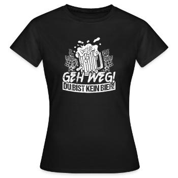 Bière Boire de la bière Fun Pub Boire Boire Spree Beer Tr - T-shirt Femme - noir - Devant - AI Model Female 172 dark (172cm)