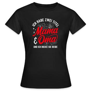 Fête des mères Meilleure maman Maman Cadeau Famille Darling - T-shirt Femme - noir - Devant - AI Model Female 172 dark (172cm)