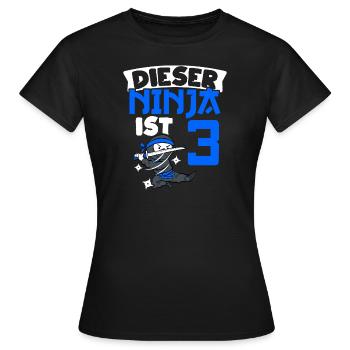 Cette ceinture ninja 3 ans Ninja Ninja L - T-shirt Femme - noir - Devant - AI Model Female 172 dark (172cm)
