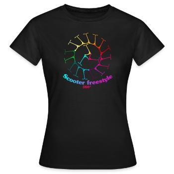 Circle of Scooter Freestyle 360 - Frauen T-Shirt - Schwarz - Vorne - AI Model Female 172 dark (172cm)