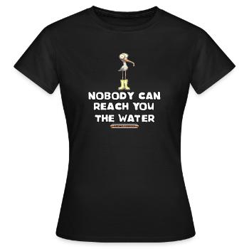 Coastal Unicorn Idioms Proverb - English - Women's T-Shirt - black - Front - AI Model Female 172 dark (172cm)