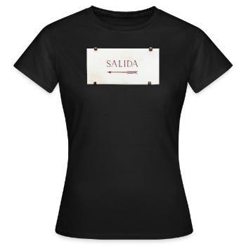 Salida fbg - Frauen T-Shirt - Schwarz - Vorne - AI Model Female 172 dark (172cm)