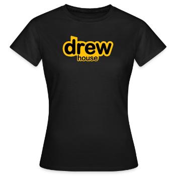 Drew Smile House - Women's T-Shirt - black - Front - AI Model Female 172 dark (172cm)