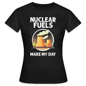 Kernenergie Spruch für Kernenergie - Frauen T-Shirt - Schwarz - Vorne - AI Model Female 172 dark (172cm)