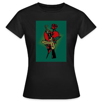 AK - 47 - Frauen T-Shirt - Schwarz - Vorne - AI Model Female 172 dark (172cm)