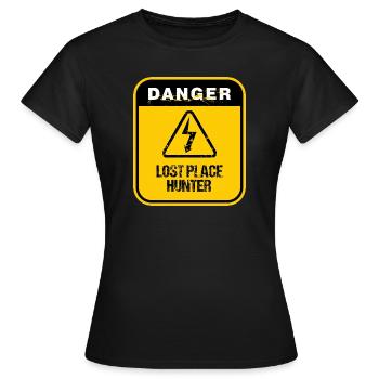 Lost Place Hunter Urbexer Cadeau - T-shirt Femme - noir - Devant - AI Model Female 172 dark (172cm)