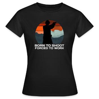 Schießsport - Frauen T-Shirt - Schwarz - Vorne - AI Model Female 172 dark (172cm)