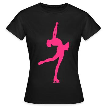 sport d`hiver - T-shirt Femme - noir - Devant - AI Model Female 172 dark (172cm)