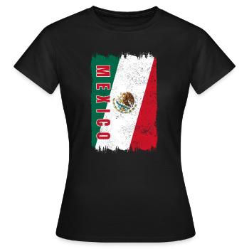 Drapeau du Mexique - T-shirt Femme - noir - Devant - AI Model Female 172 dark (172cm)