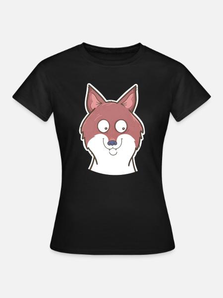 Fuchs - Frauen T-Shirt - Schwarz