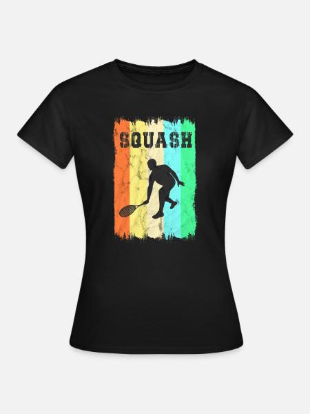 Squash Sport Design - Frauen T-Shirt - Schwarz