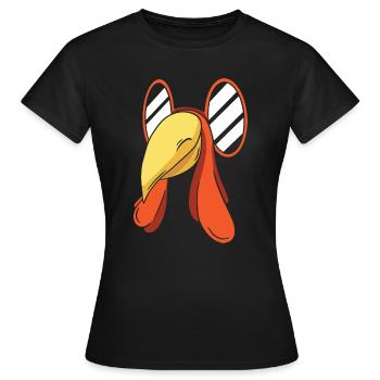 Turkey Face - Frauen T-Shirt - Schwarz - Vorne - AI Model Female 172 dark (172cm)