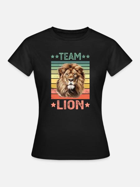 Löwe - Frauen T-Shirt - Schwarz