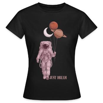 Astronaut - Frauen T-Shirt - Schwarz - Vorne - AI Model Female 172 dark (172cm)