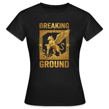 Breaking Ground Greif - Frauen T-Shirt - Schwarz - Vorne - AI Model Female 172 dark (172cm)