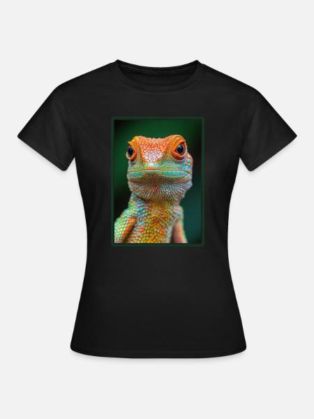 Eidechsen Eidechse - Frauen T-Shirt - Schwarz
