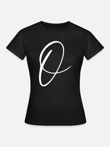 O - Frauen T-Shirt - Schwarz