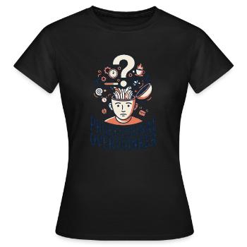Penseur professionnel - T-shirt Femme - noir - Devant - AI Model Female 172 dark (172cm)
