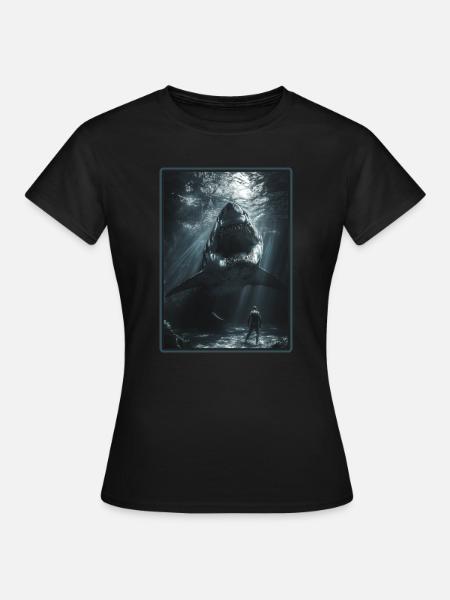 Haie Hai - Frauen T-Shirt - Schwarz